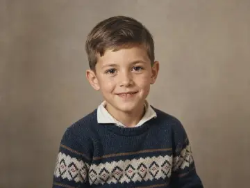 Scratched school portrait after restoration
